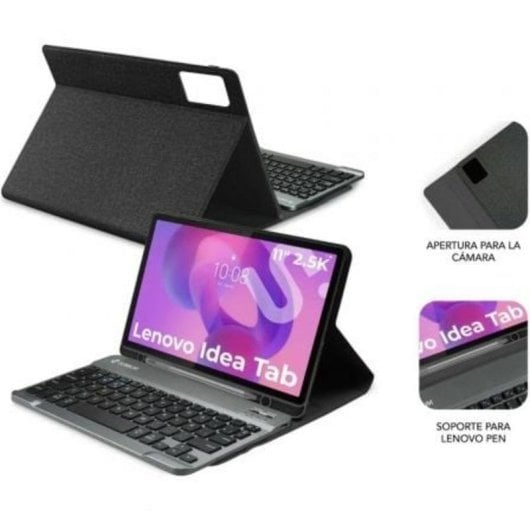 Funda con teclado Bluetooth Subblim Keytab Pro BT Lenovo Idea Tab 11" QWERTY extraíble negro