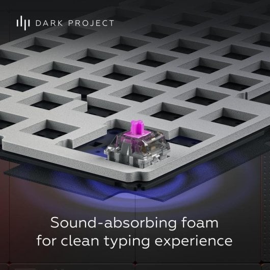 Teclado mecânico Dark Project Alu87A Midnight Layout ANSI RGB