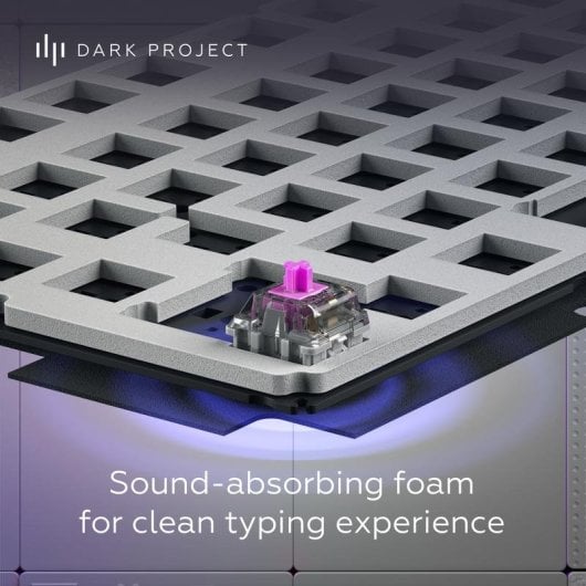 Teclado mecânico Dark Project Alu87A Daylight Layout ANSI RGB alumínio