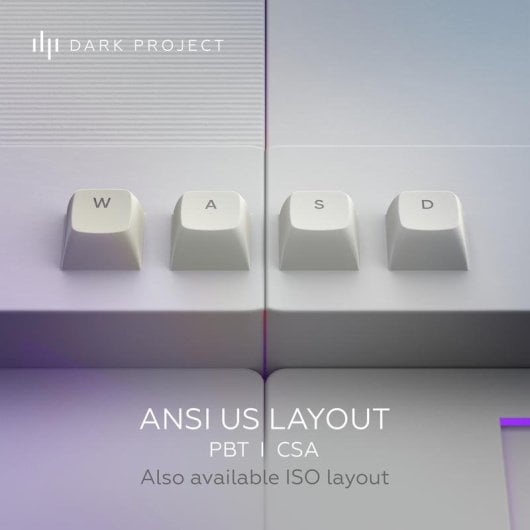 Teclado mecânico Dark Project Alu87A Daylight Layout ANSI RGB alumínio