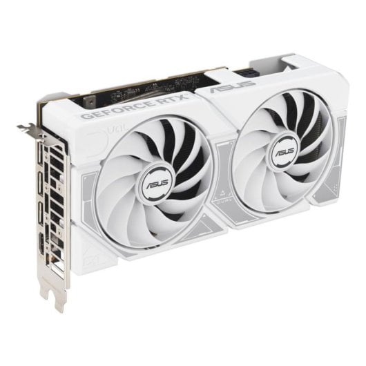 Tarjeta Gráfica ASUS GeForce RTX 5060 Dual 8GB GDDR7 Reflex 2 RTX AI DLSS4 White