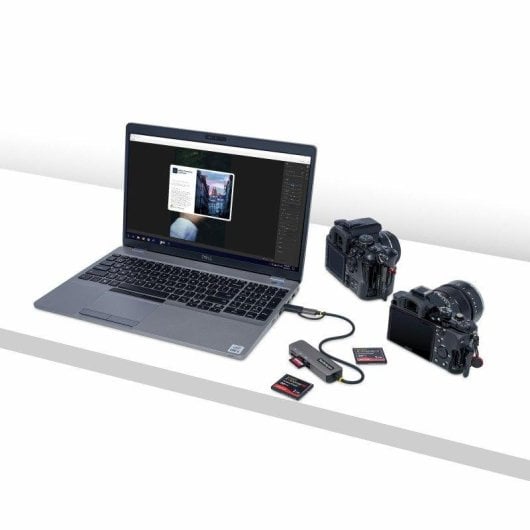 Lector de Tarjetas Startech USB 3.0 SD CF microSD Adaptador USB-C/A Gris