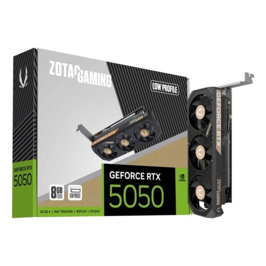 Tarjeta Grafica Zotac GeForce RTX 5050 Low Profile 8GB GDDR6 Reflex 2 RTX AI DLSS4