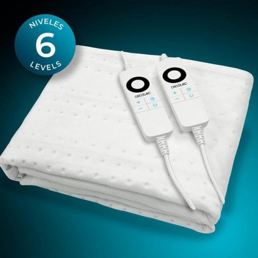 Heizdecke Cecotec HeatConfort ThermalUnder Double 160x140 cm 200W 6 Temperaturstufen Automatische Abschaltung