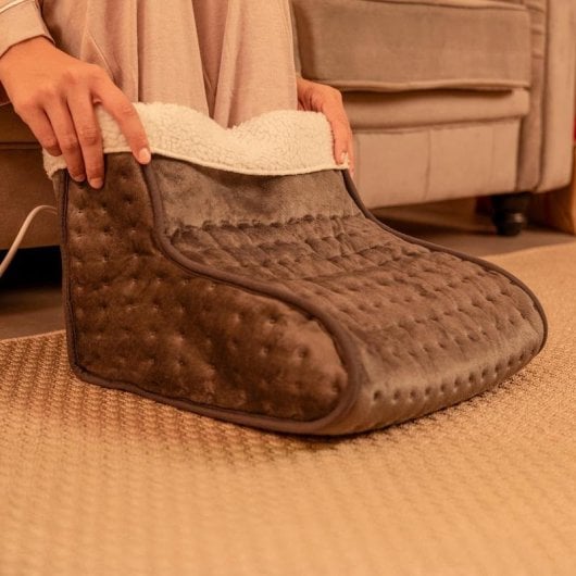 Fußwärmer cálidahome Modell mit 100 W, 3 Heizstufen, waschbar, Abschaltautomatik