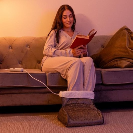 Fußwärmer cálidahome Modell mit 100 W, 3 Heizstufen, waschbar, Abschaltautomatik