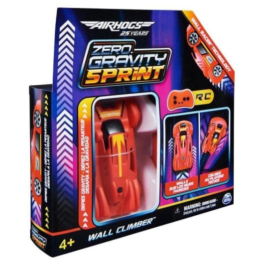 Coche teledirigido Lexibook Air Hogs Zero Gravity Sprint Wall Climber recargable USB para interiores