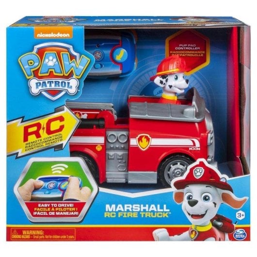 Coche radio control Paw Patrol Chase o Marshall 2,4 GHz fácil manejo