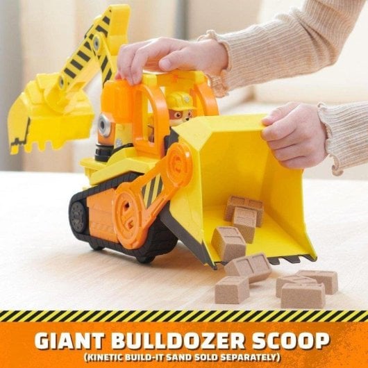 Bulldozer Lexibook Rubble & Crew 6068074 con luces, sonidos y figura articulada