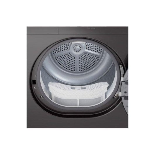 Secadora LG 8kg D RHA1008NDK Silver bomba calor com sensor, luz interior