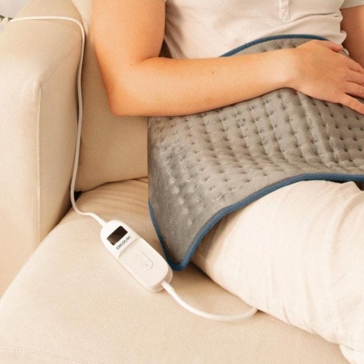 Almofada Térmica Cecotec HeatConfort 6000 30x60cm 100W 9 Níveis LCD Lavável