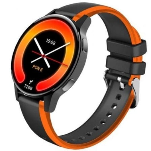 Forever iGo Watch 4 Bluetooth 46mm AMOLED Noir Étanche IP67 Pulsomètre Moniteur de Sommeil