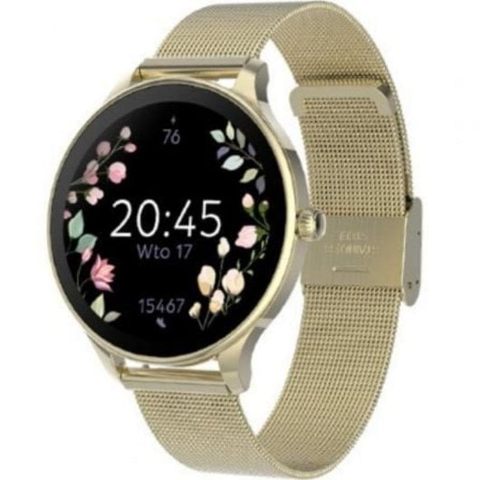 Forever Velora SB-306 Bluetooth 38mm AMOLED Or IP67 Pulsomètre Suivi du sommeil Femme