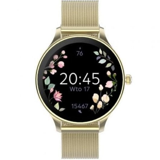 Forever Velora SB-306 Bluetooth 38mm AMOLED Or IP67 Pulsomètre Suivi du sommeil Femme
