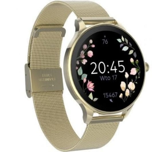 Forever Velora SB-306 Bluetooth 38mm AMOLED Or IP67 Pulsomètre Suivi du sommeil Femme