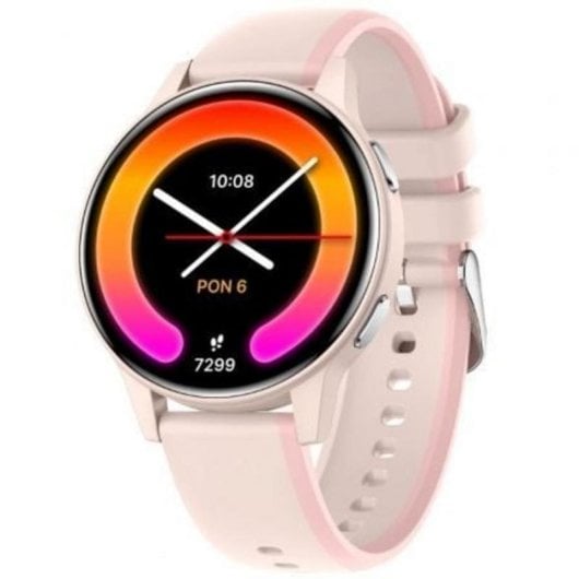 Forever iGo Watch 4 Bluetooth 46mm AMOLED Rose Taille Unique IP67 Pulsomètre Sommeil