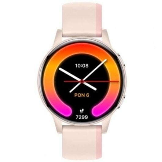 Forever iGo Watch 4 Bluetooth 46mm AMOLED Rose Taille Unique IP67 Pulsomètre Sommeil