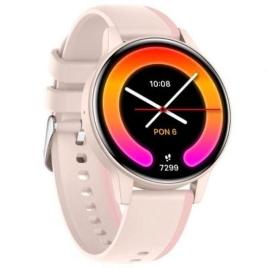 Forever iGo Watch 4 Bluetooth 46mm AMOLED Rose Taille Unique IP67 Pulsomètre Sommeil