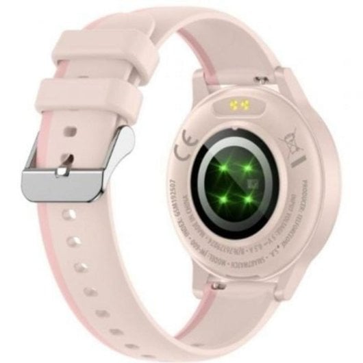 Forever iGo Watch 4 Bluetooth 46mm AMOLED Rose Taille Unique IP67 Pulsomètre Sommeil