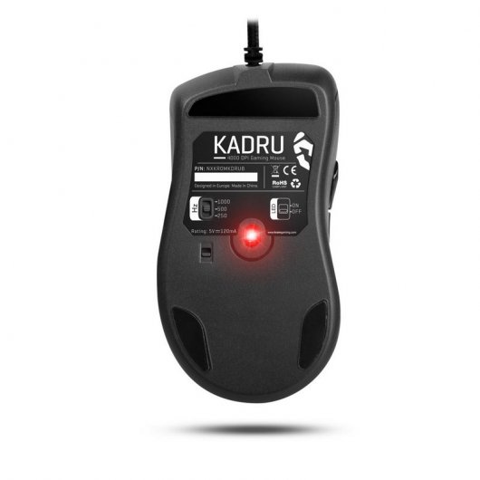 Krom Kadru Ratón Gaming 4000 DPI Blanco