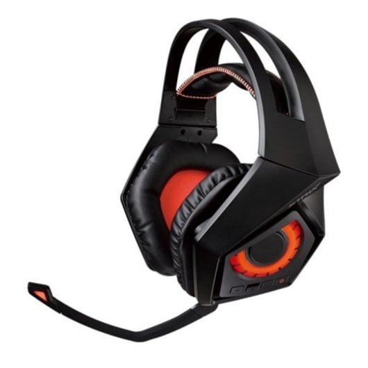 Auricolari ASUS ROG Strix Wireless gaming wireless e cablati, con microfono, nero/arancione