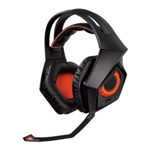 Auricolari ASUS ROG Strix Wireless gaming wireless e cablati, con microfono, nero/arancione