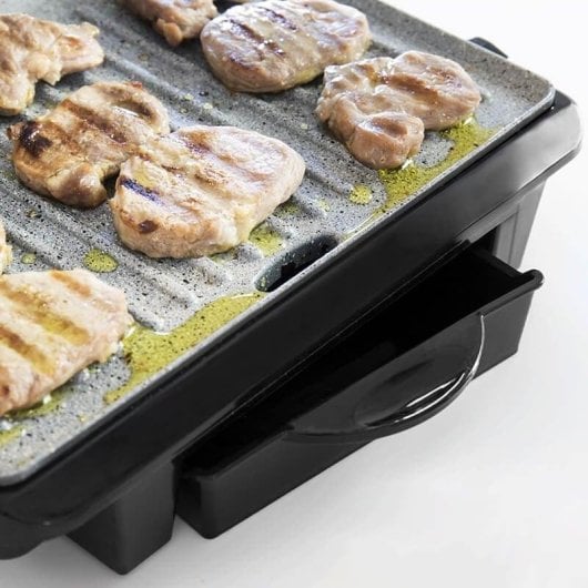 Gril électrique Cecotec Rockn Grill 1000W Revêtement RockStone Surface 25,4x17,5 cm