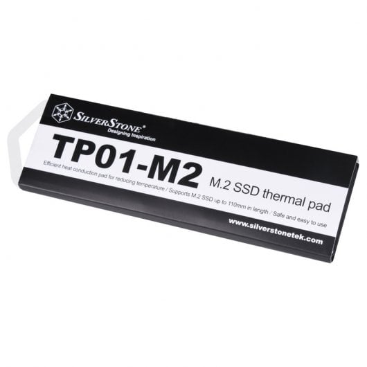 Silverstone TP01-M2 Coussin thermique pour SSD M.2 jusqu'à 110 mm