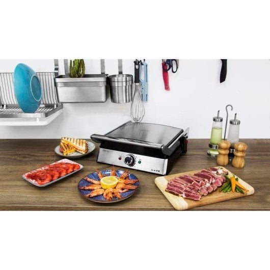 Parrillengrill Cecotec Rock’nGrill Pro 2000W reversible Steinbeschichtung 34 x 23 cm