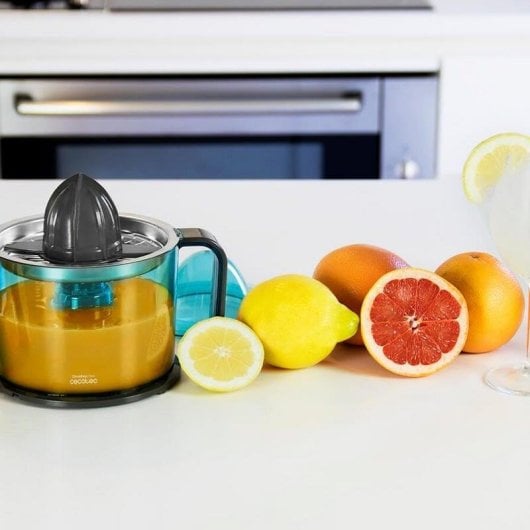 Exprimidor Cecotec ZitrusEasy Inox 40W 1L Filtro Inox Duplo Giro Antigota