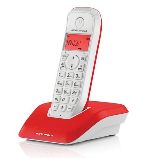 Motorola S1201 Teléfono Inalámbrico Rojo