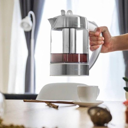 Tetera Elétrica Cecotec ThermoSense 370 Clear Vidro Borossilicato 1,7L 2200W Base 360º