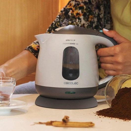 Chaleira Elétrica Cecotec ThermoSense 120 1L 1100W Filtro Antical Livre de BPA