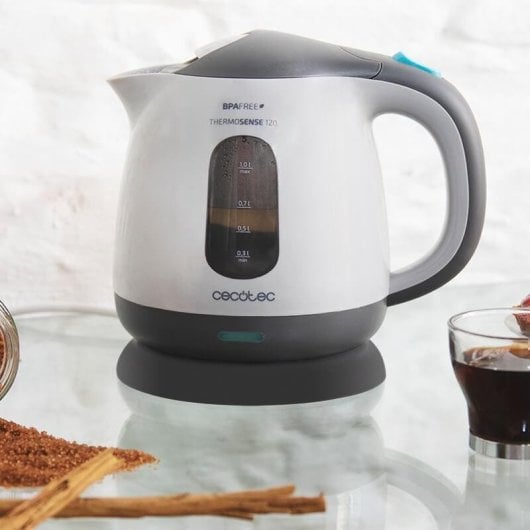 Chaleira Elétrica Cecotec ThermoSense 120 1L 1100W Filtro Antical Livre de BPA