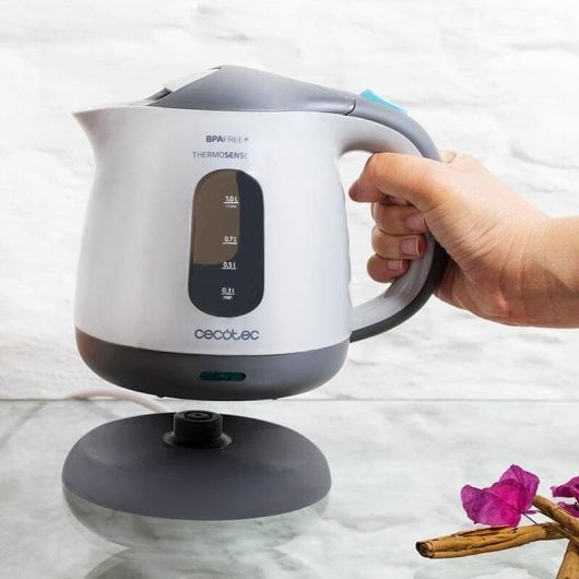 Chaleira Elétrica Cecotec ThermoSense 120 1L 1100W Filtro Antical Livre de BPA