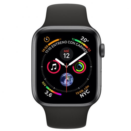 Apple Watch Series 4 GPS + Cellular 40mm Aluminio Gris Espacial con Correa Deportiva Negra