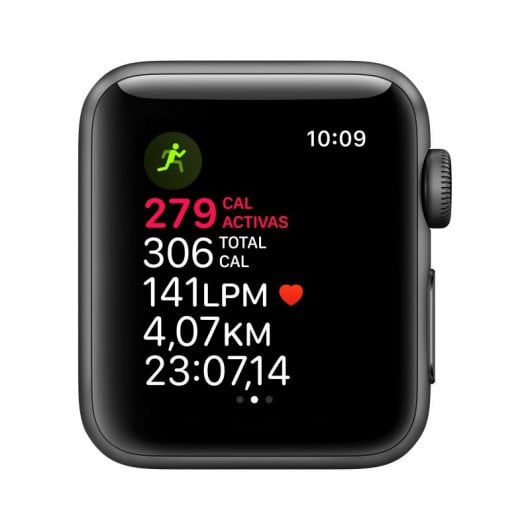 Apple Watch Series 3 GPS + Cellular 42mm Aluminio Gris Espacial Con Correa Deportiva Negra