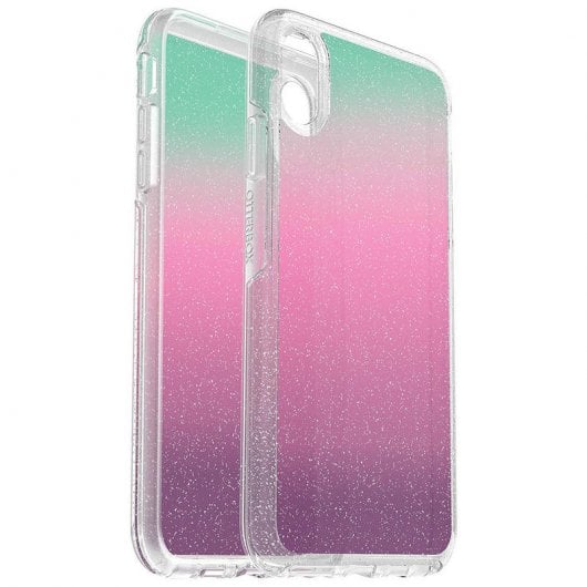 Capa OtterBox Symmetry Clear Purpurina Arco-iris para iPhone XS Max