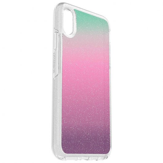 Capa OtterBox Symmetry Clear Purpurina Arco-iris para iPhone XS Max