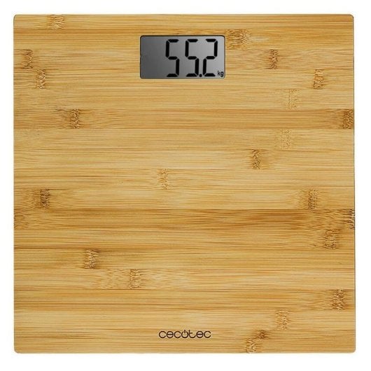 Báscula Cecotec Surface Precision 9300 Healthy bambu LCD 180 kg ultra precisão