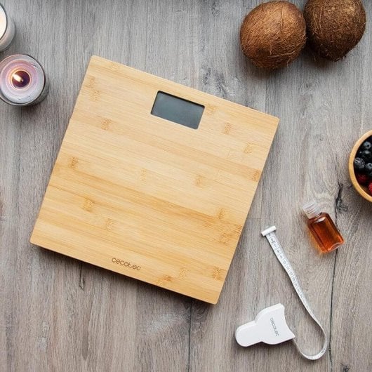 Báscula Cecotec Surface Precision 9300 Healthy bambu LCD 180 kg ultra precisão