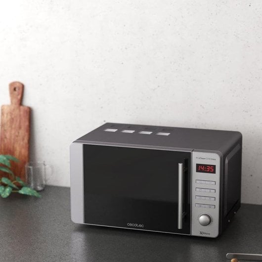 Micro-ondes Cecotec ProClean 5110 Inox 20L 700W avec Grill et 8 Programmes