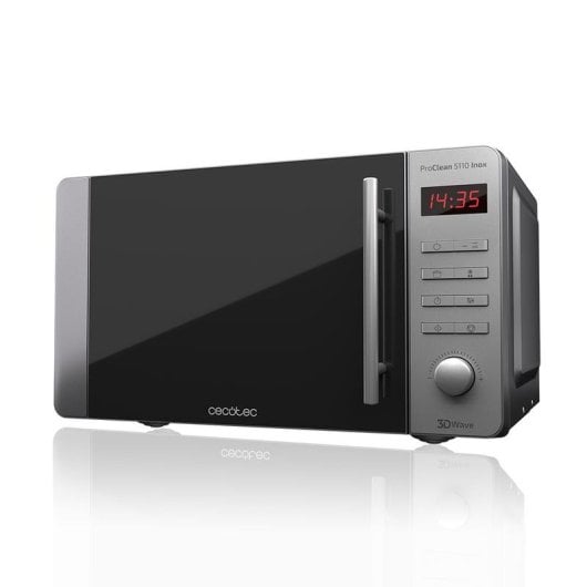 Micro-ondes Cecotec ProClean 5110 Inox 20L 700W avec Grill et 8 Programmes