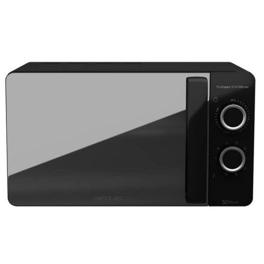 Microondas Cecotec ProClean 3140 Mirror 20 Litros 700W com Grill e Revestimento Ready2Clean