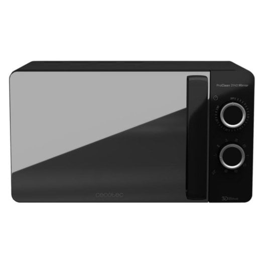 Microondas Cecotec ProClean 3140 Mirror 20 Litros 700W com Grill e Revestimento Ready2Clean