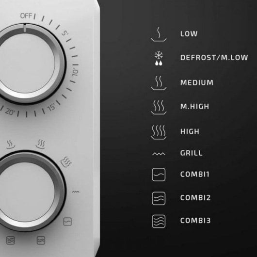 Micro-ondes Cecotec ProClean 3110 20L 700W avec Grill 3DWave Décongélation