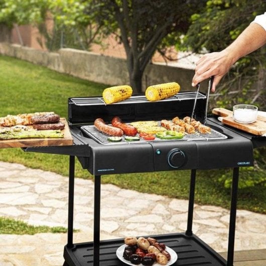 Cecotec PerfectSteak 4250 Stand Barbacoa Eléctrica con Patas y Parrilla 2400W