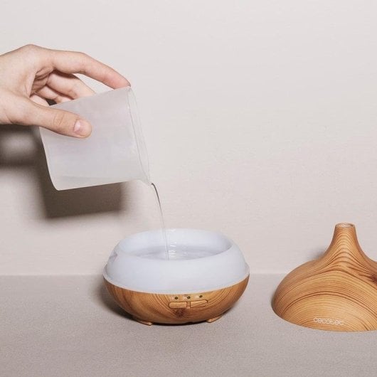 Humidificador Cecotec Pure Aroma 150 Yang ultrasónico 150ml LED madeira