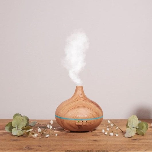 Humidificador Cecotec Pure Aroma 150 Yang ultrasónico 150ml LED madeira