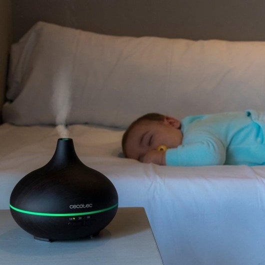 Humidificador Cecotec Pure Aroma 150 Yin ultrasónico 150ml 7 cores LED temporizador